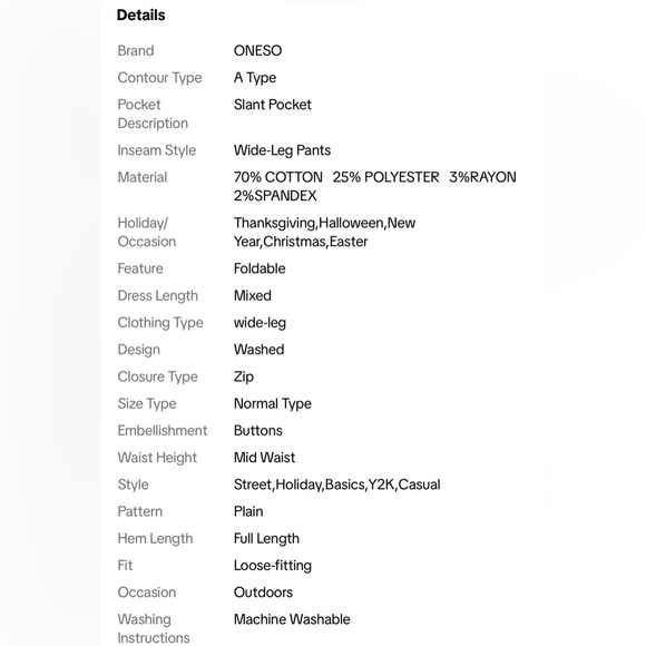 ONESO Women's Wide Leg Light Blue Jeans - Picture 6 of 6